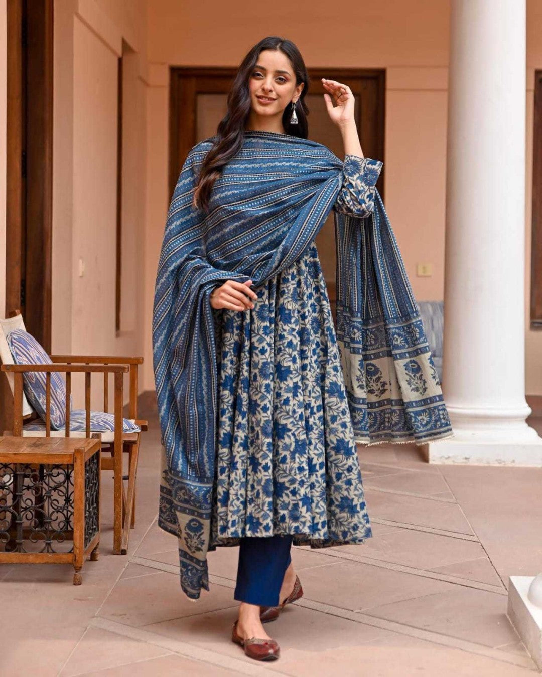 "Baraka Anarkali Kurta Set – Graceful, Trendy & Timeless"