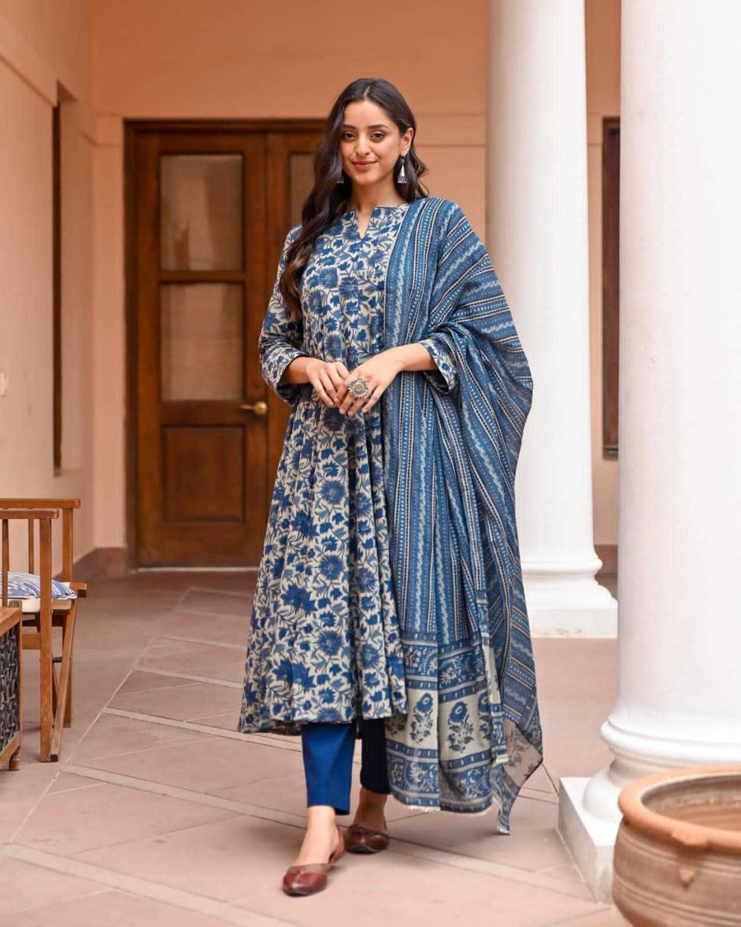 "Baraka Anarkali Kurta Set – Graceful, Trendy & Timeless"