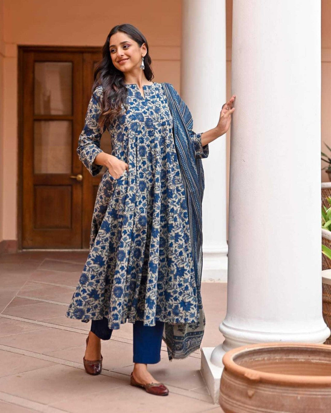 "Baraka Anarkali Kurta Set – Graceful, Trendy & Timeless"
