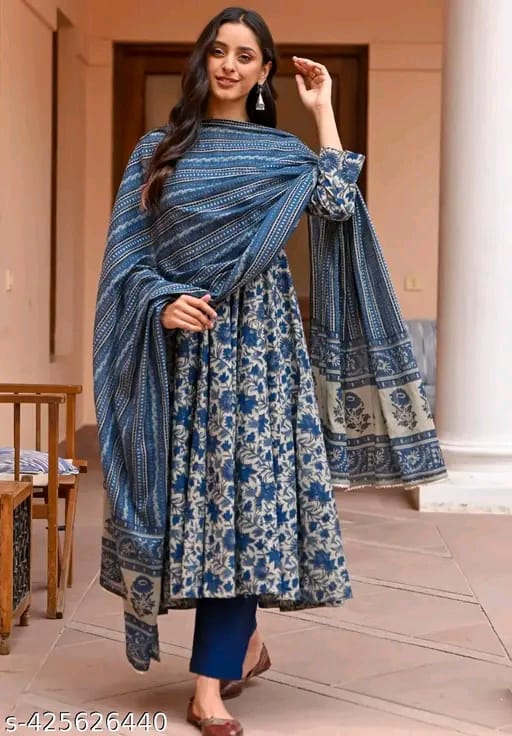 "Baraka Anarkali Kurta Set – Graceful, Trendy & Timeless"