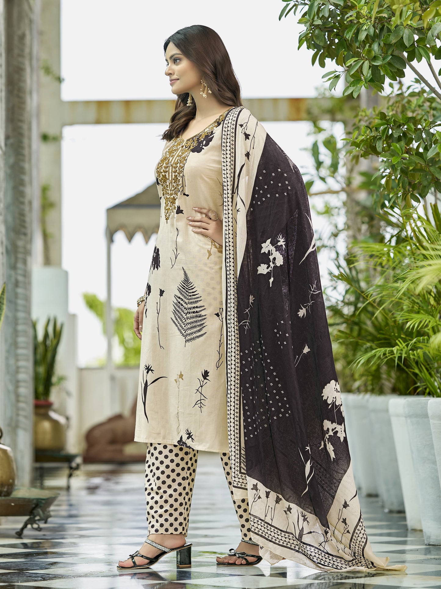 Premium Pure Cotton Kurta Set – Elegant Prints for Office & Special Occasions - Afaf Cotton Kurta Set