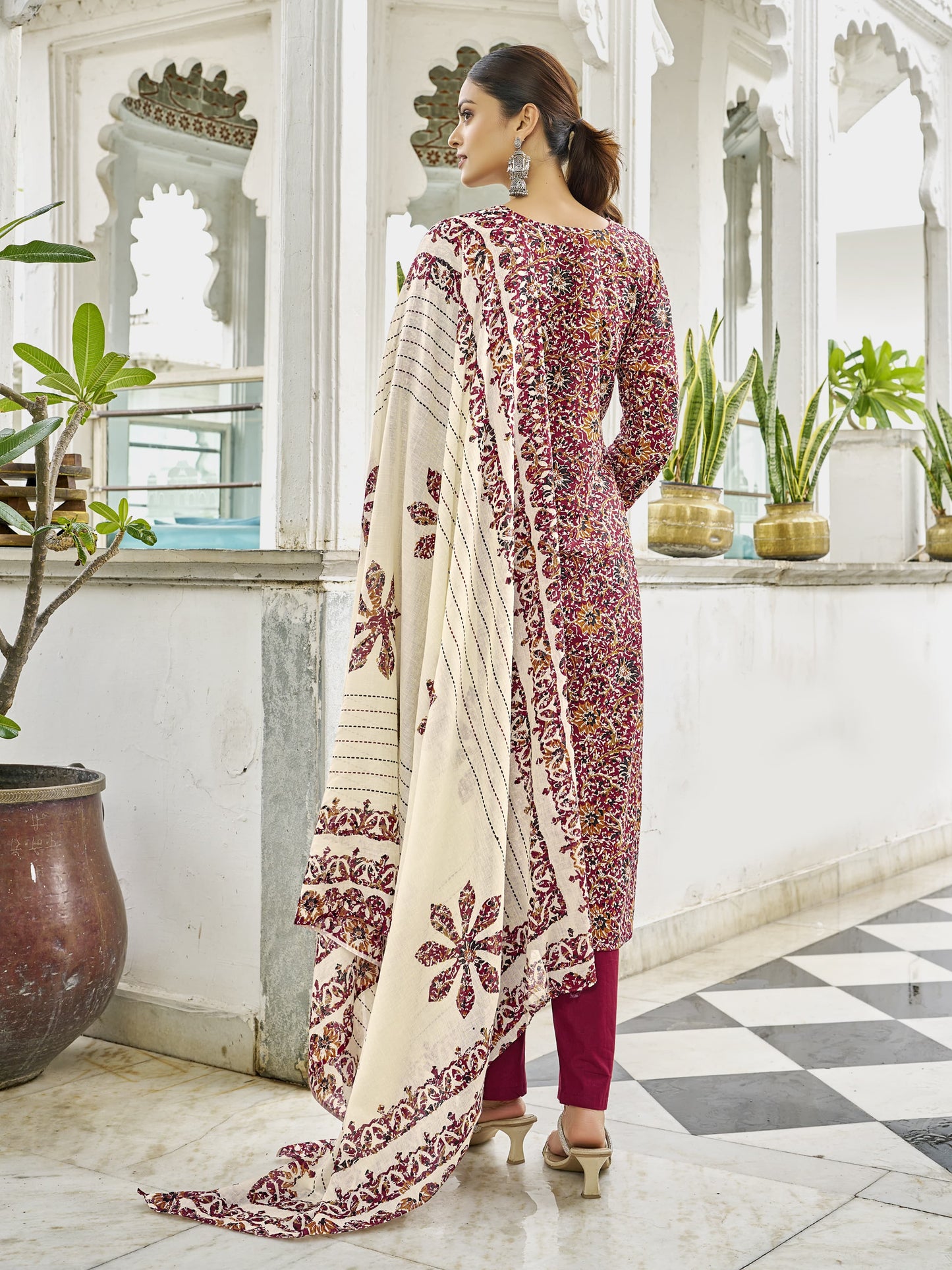 Baraka Designer 100% Pure Cotton Kurta Set - Pure Cotton Kurta Set - Aatika Trendy Kurta Set