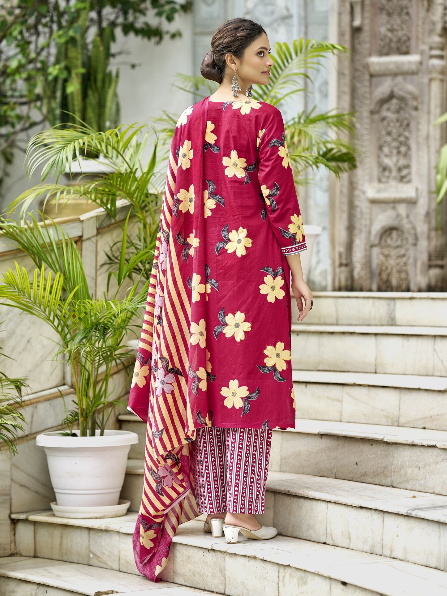 Baraka Designer 100% Pure Cotton Kurta Set - Pure Cotton Kurta Set - Asiyah Trendy Kurta Set