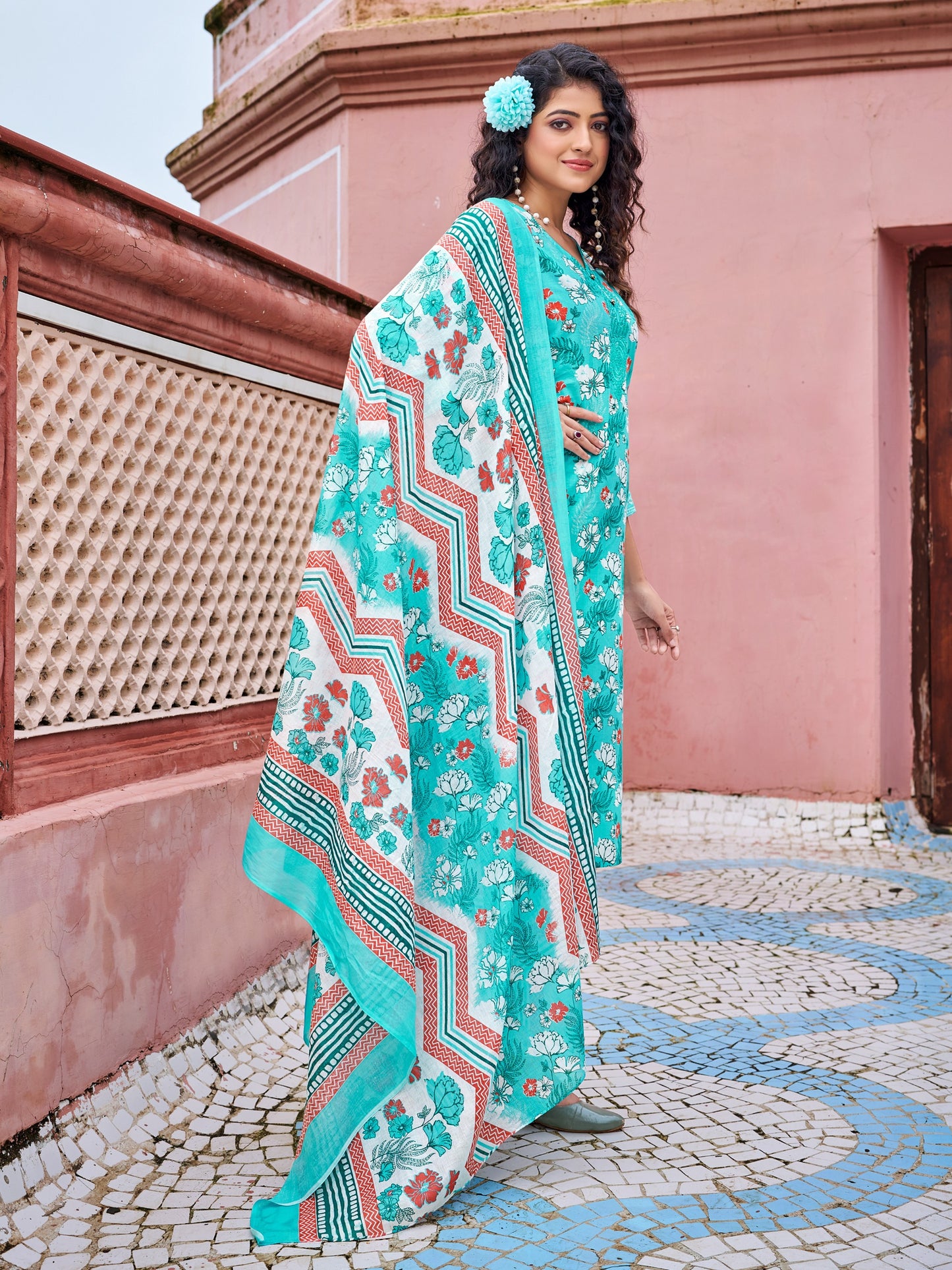 Latest Ethnic Wear Kurti Set – 100% Cotton Comfort for All-Day Wear - Urwa Cotton Kurta Set