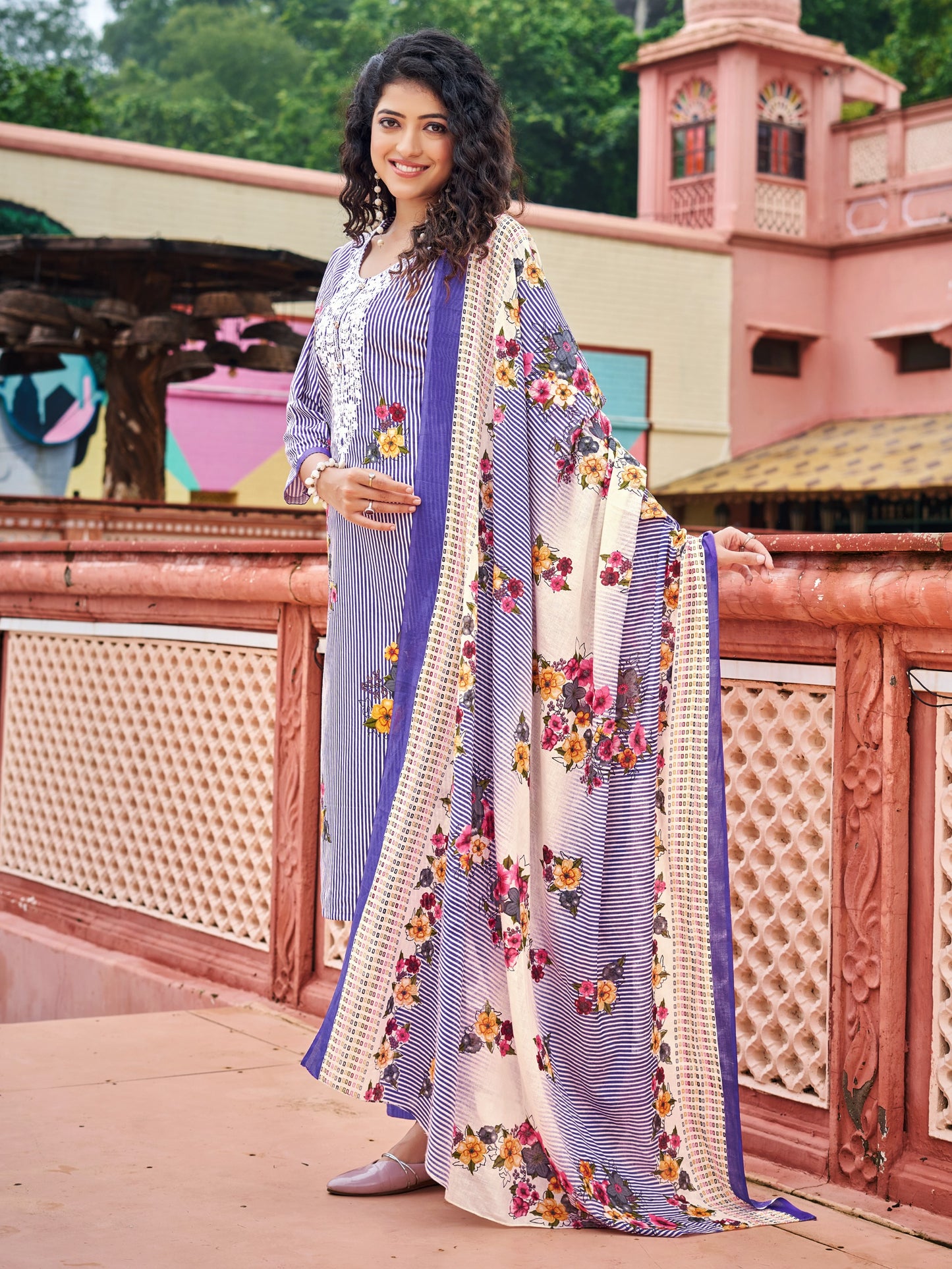 Pure Cotton Latest Kurti Design Kurta Set – Elegant Ethnic Wear for Women - Ulfat Cotton Kurta Set