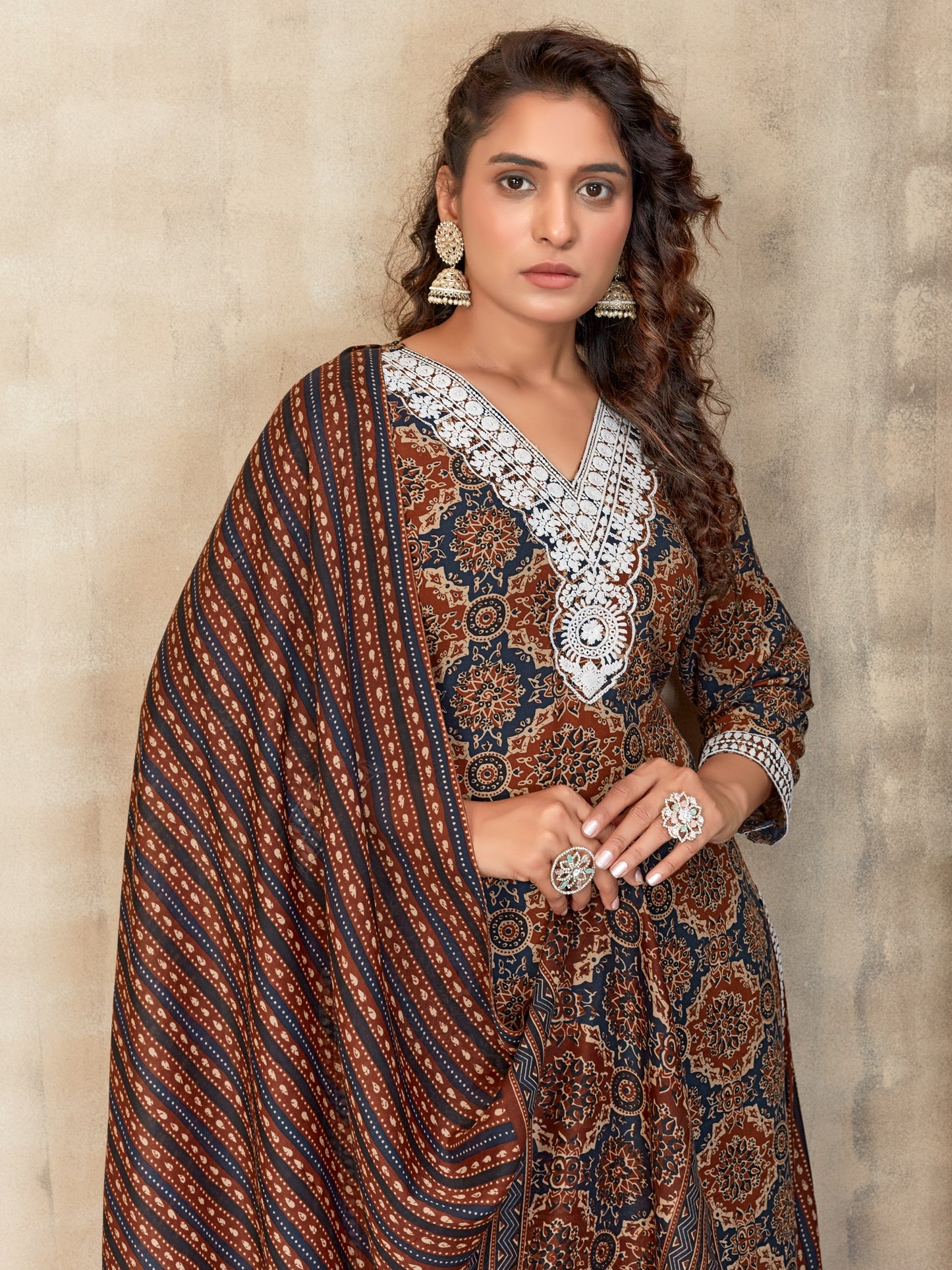 "Baraka Designer Brown Kurta Set – Aiza Kurta Set