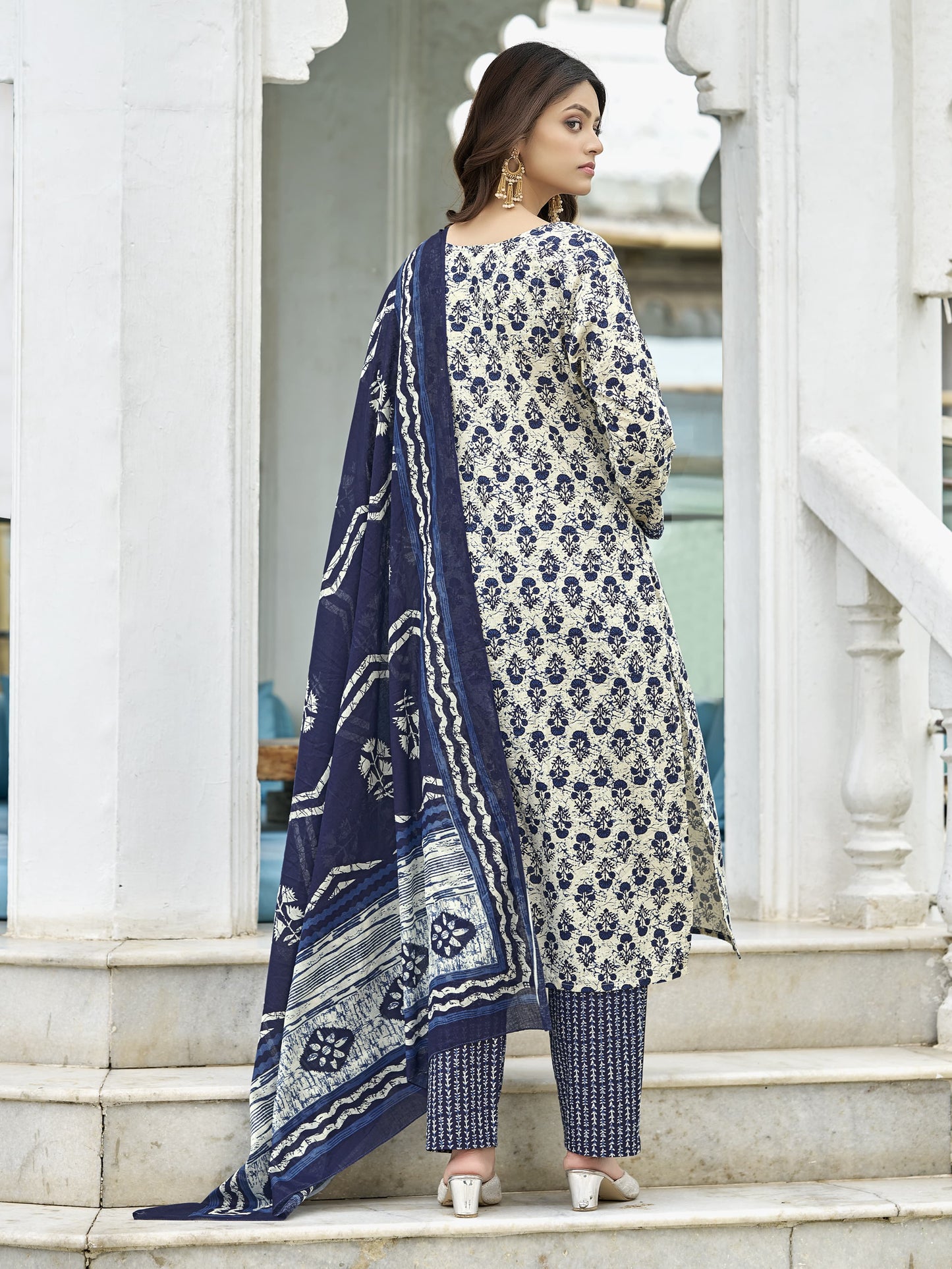 Soft Cotton Kurti Palazzo Set – Latest Fashion for 2025 - Arwa Cotton Kurta Set