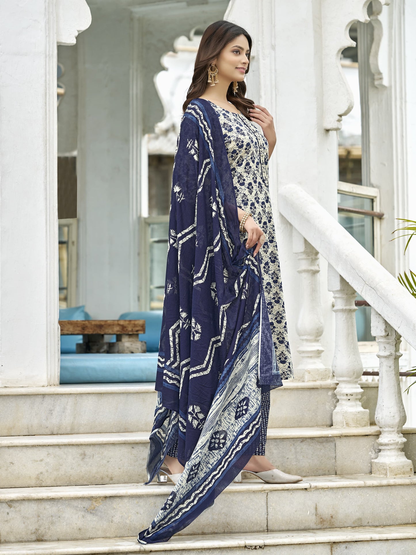 Soft Cotton Kurti Palazzo Set – Latest Fashion for 2025 - Arwa Cotton Kurta Set