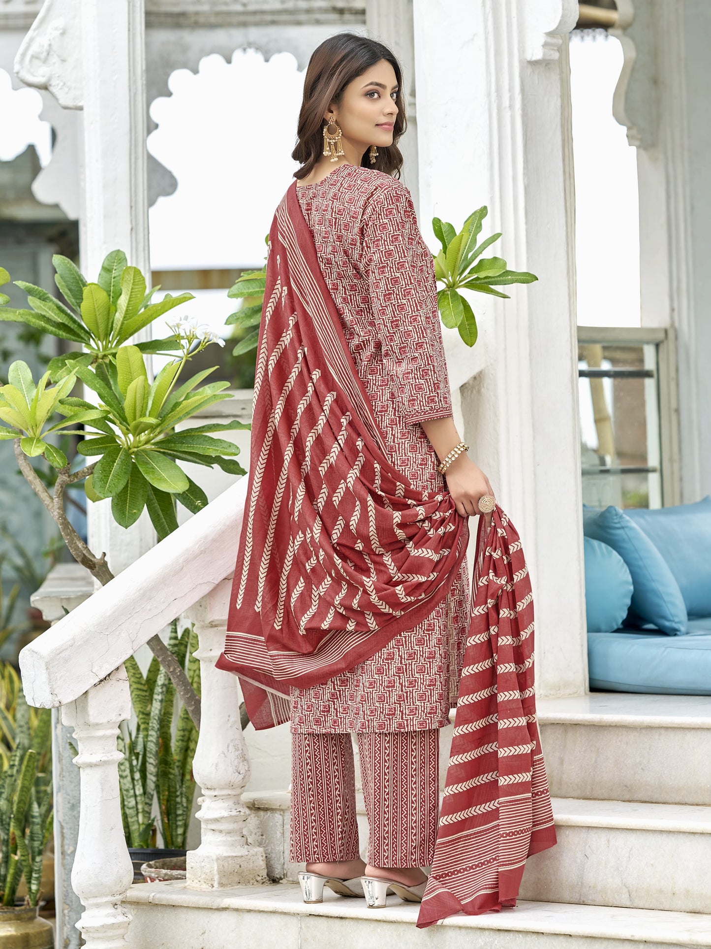 Latest Pure Cotton Kurta Set – Festive & Office Wear Combo Outfit - Aakifa Cotton Kurta Set