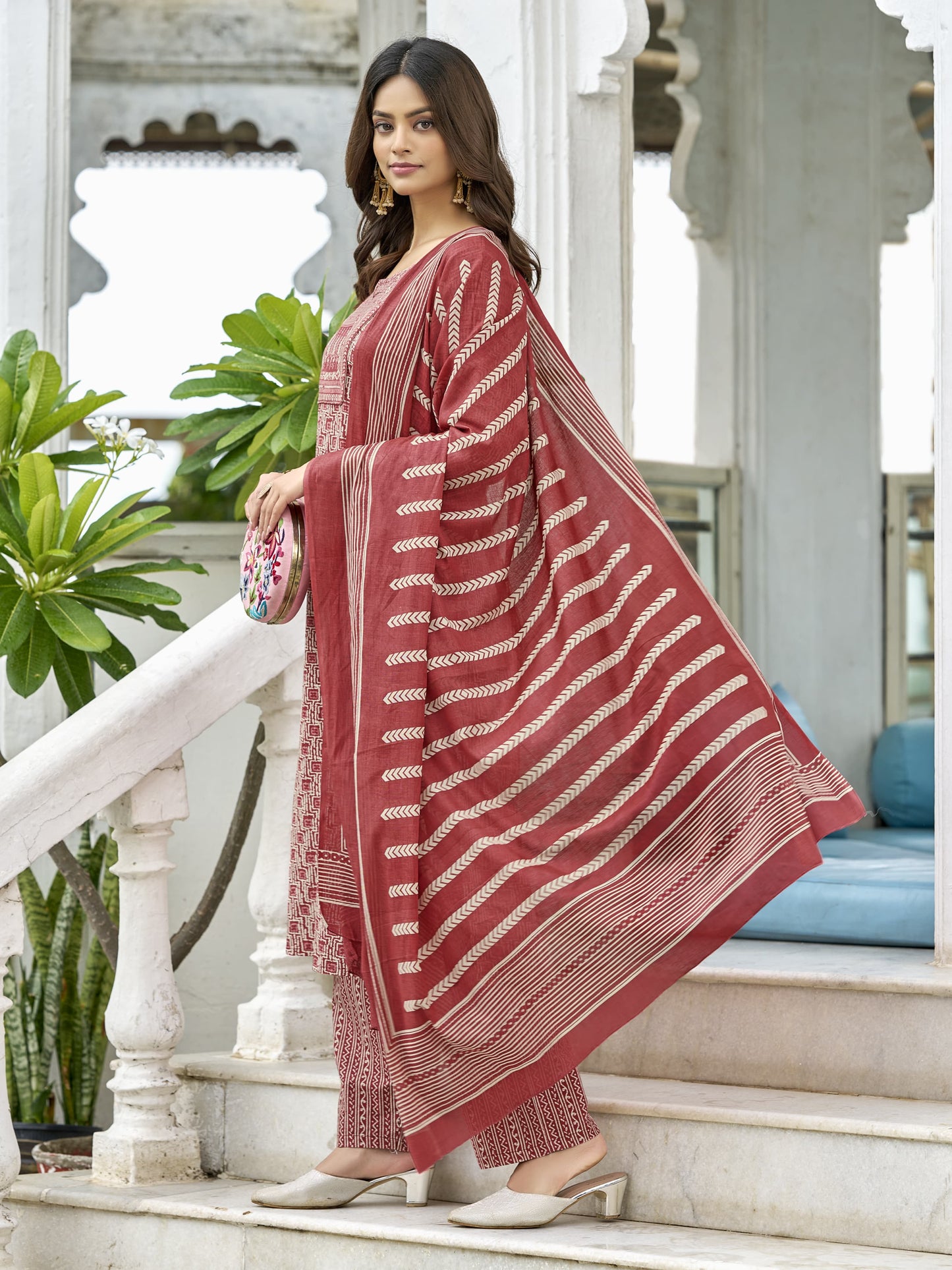 Latest Pure Cotton Kurta Set – Festive & Office Wear Combo Outfit - Aakifa Cotton Kurta Set