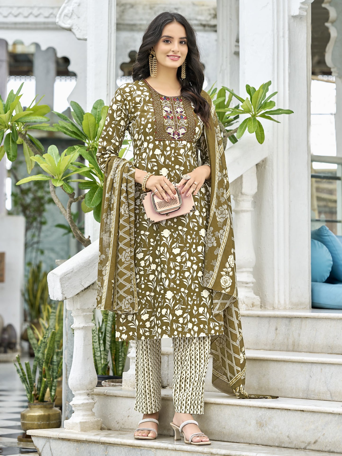 Latest Cotton Kurta Set – Breathable Fabric for Professional & Festive Styling - Aida Cotton Kurta Set