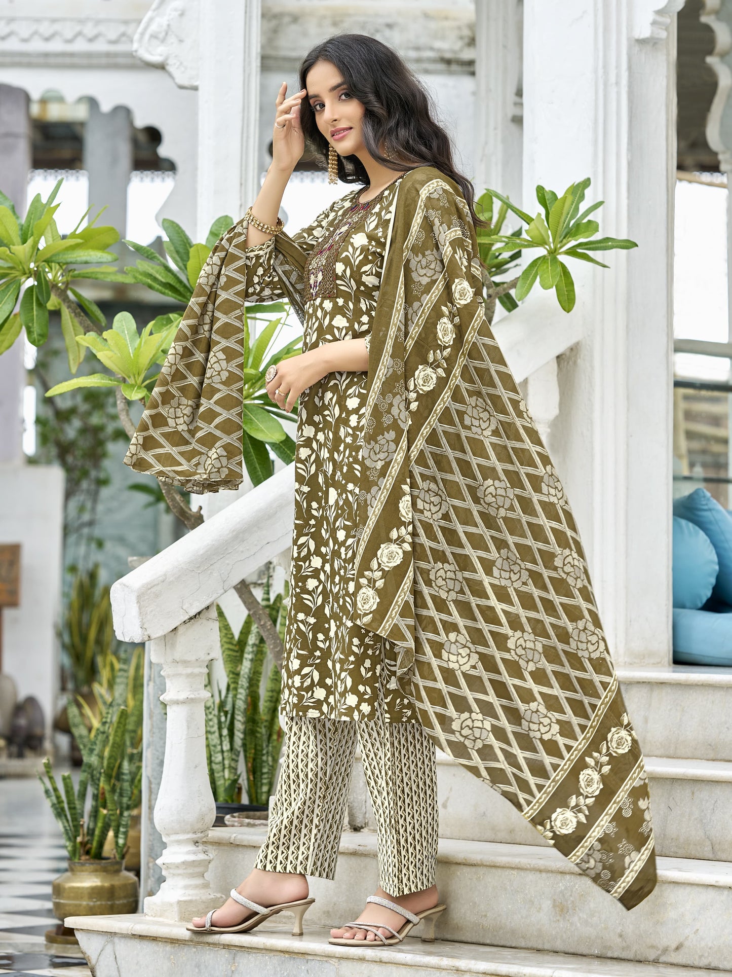 Latest Cotton Kurta Set – Breathable Fabric for Professional & Festive Styling - Aida Cotton Kurta Set