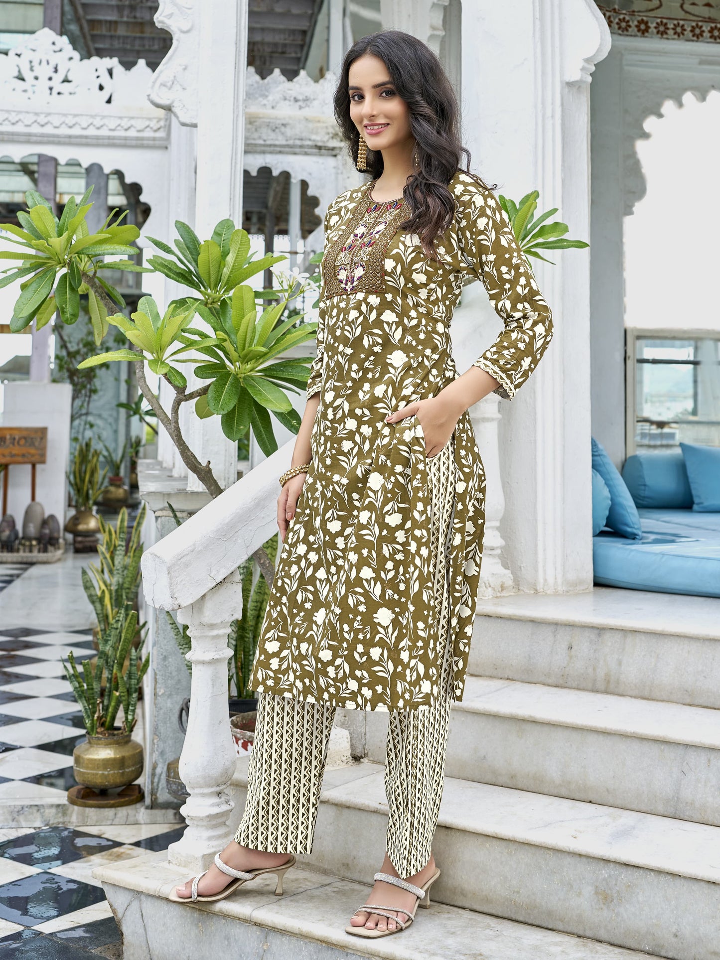 Latest Cotton Kurta Set – Breathable Fabric for Professional & Festive Styling - Aida Cotton Kurta Set