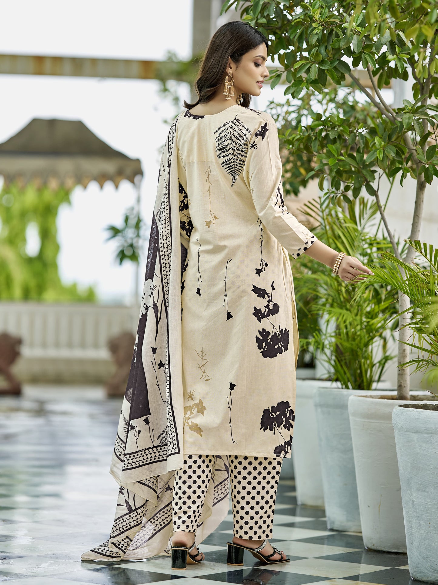 Premium Pure Cotton Kurta Set – Elegant Prints for Office & Special Occasions - Afaf Cotton Kurta Set