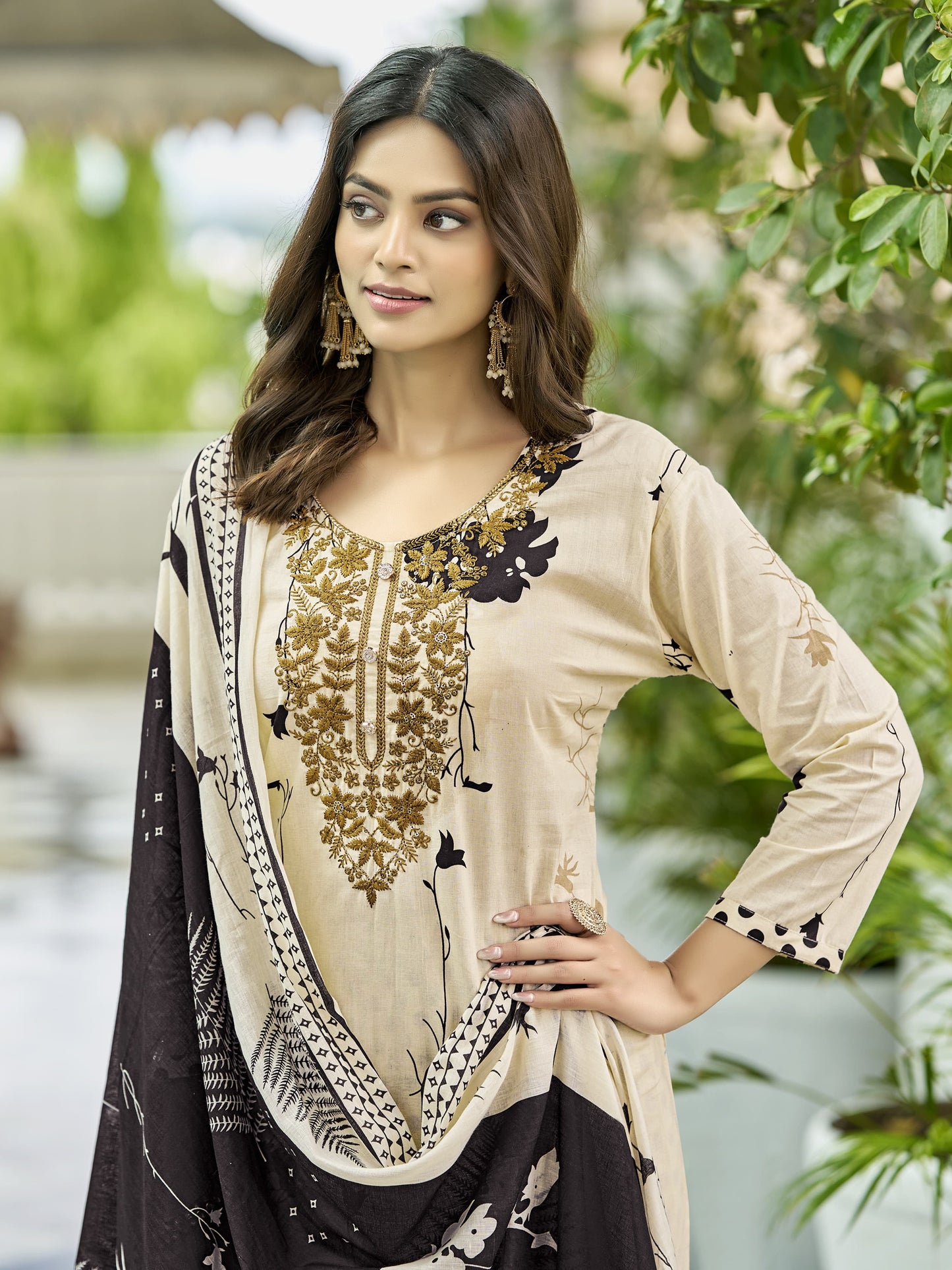 Premium Pure Cotton Kurta Set – Elegant Prints for Office & Special Occasions - Afaf Cotton Kurta Set