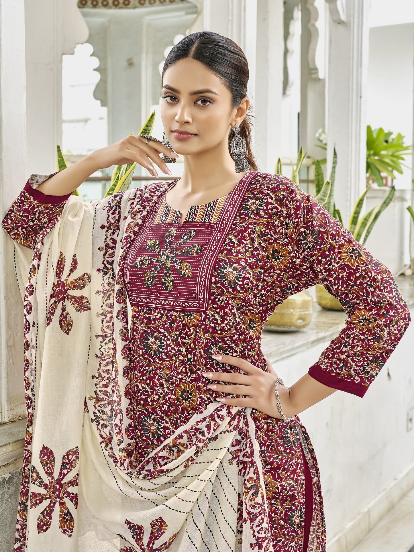 Baraka Designer 100% Pure Cotton Kurta Set - Pure Cotton Kurta Set - Aatika Trendy Kurta Set