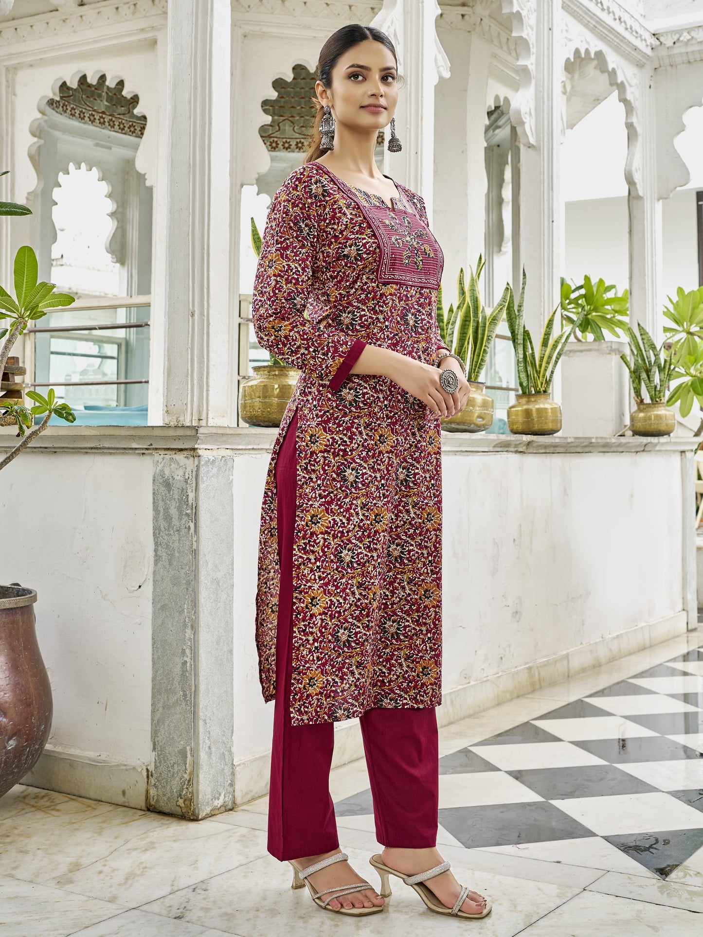 Baraka Designer 100% Pure Cotton Kurta Set - Pure Cotton Kurta Set - Aatika Trendy Kurta Set