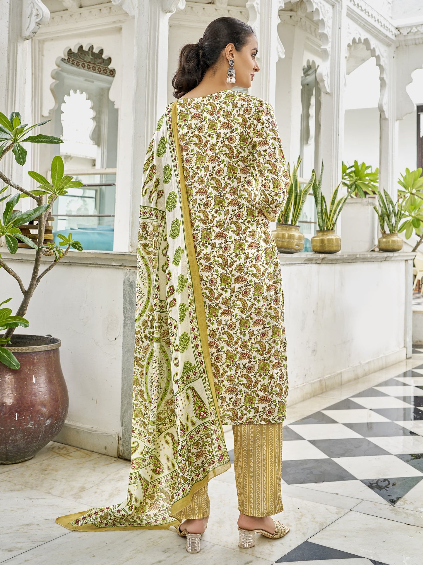 Baraka Designer 100% Pure Cotton Kurta Set - Pure Cotton Kurta Set - Amal Trendy Kurta Set