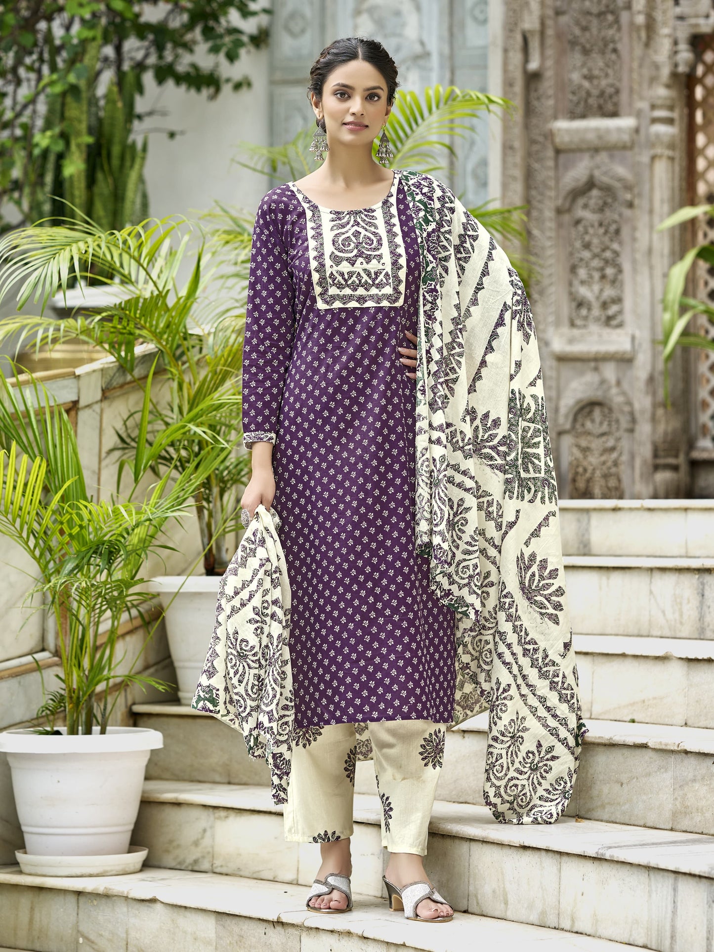 Baraka Designer 100% Pure Cotton Kurta Set - Pure Cotton Kurta Set - Amani Trendy Kurta Set