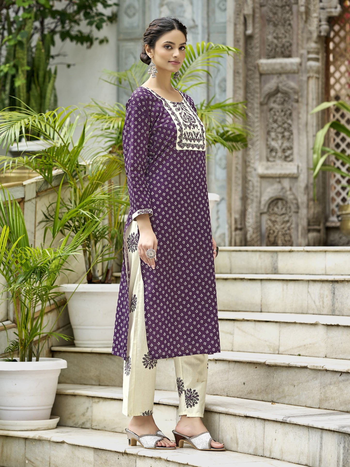 Baraka Designer 100% Pure Cotton Kurta Set - Pure Cotton Kurta Set - Amani Trendy Kurta Set