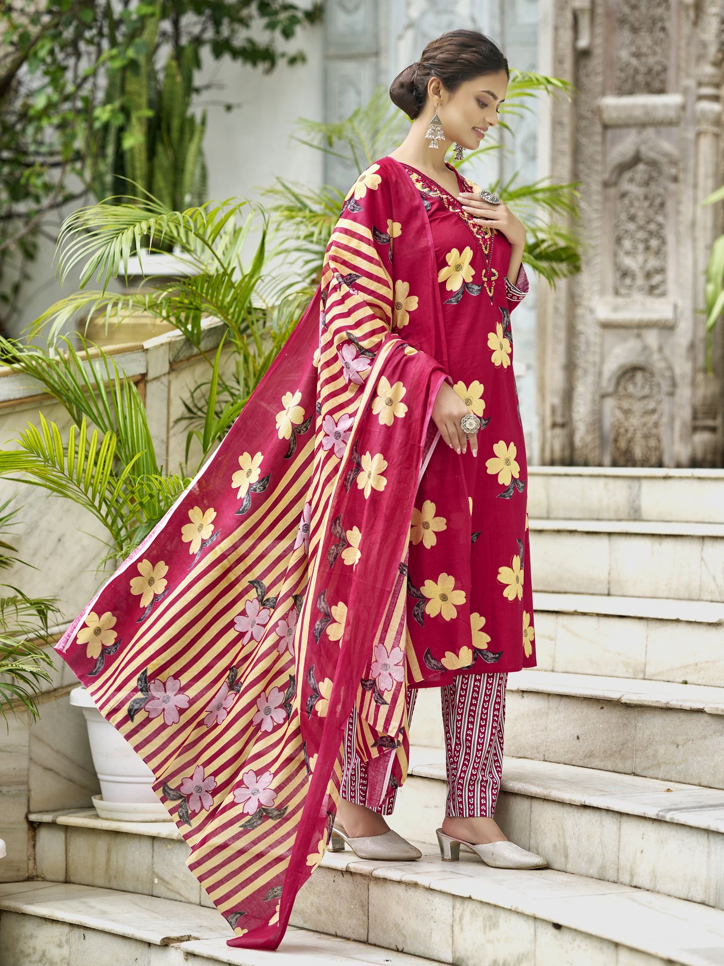 Baraka Designer 100% Pure Cotton Kurta Set - Pure Cotton Kurta Set - Asiyah Trendy Kurta Set