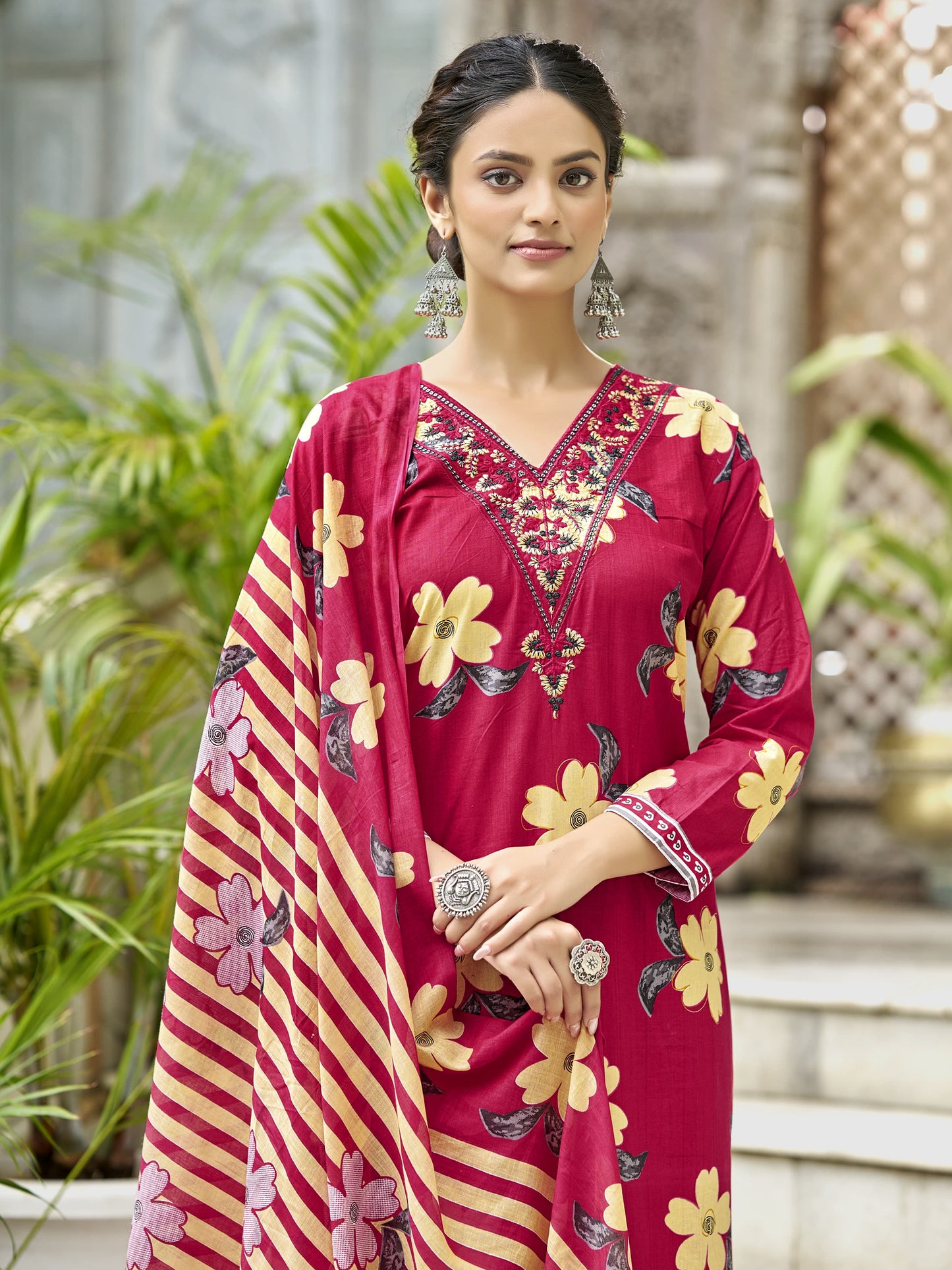 Baraka Designer 100% Pure Cotton Kurta Set - Pure Cotton Kurta Set - Asiyah Trendy Kurta Set