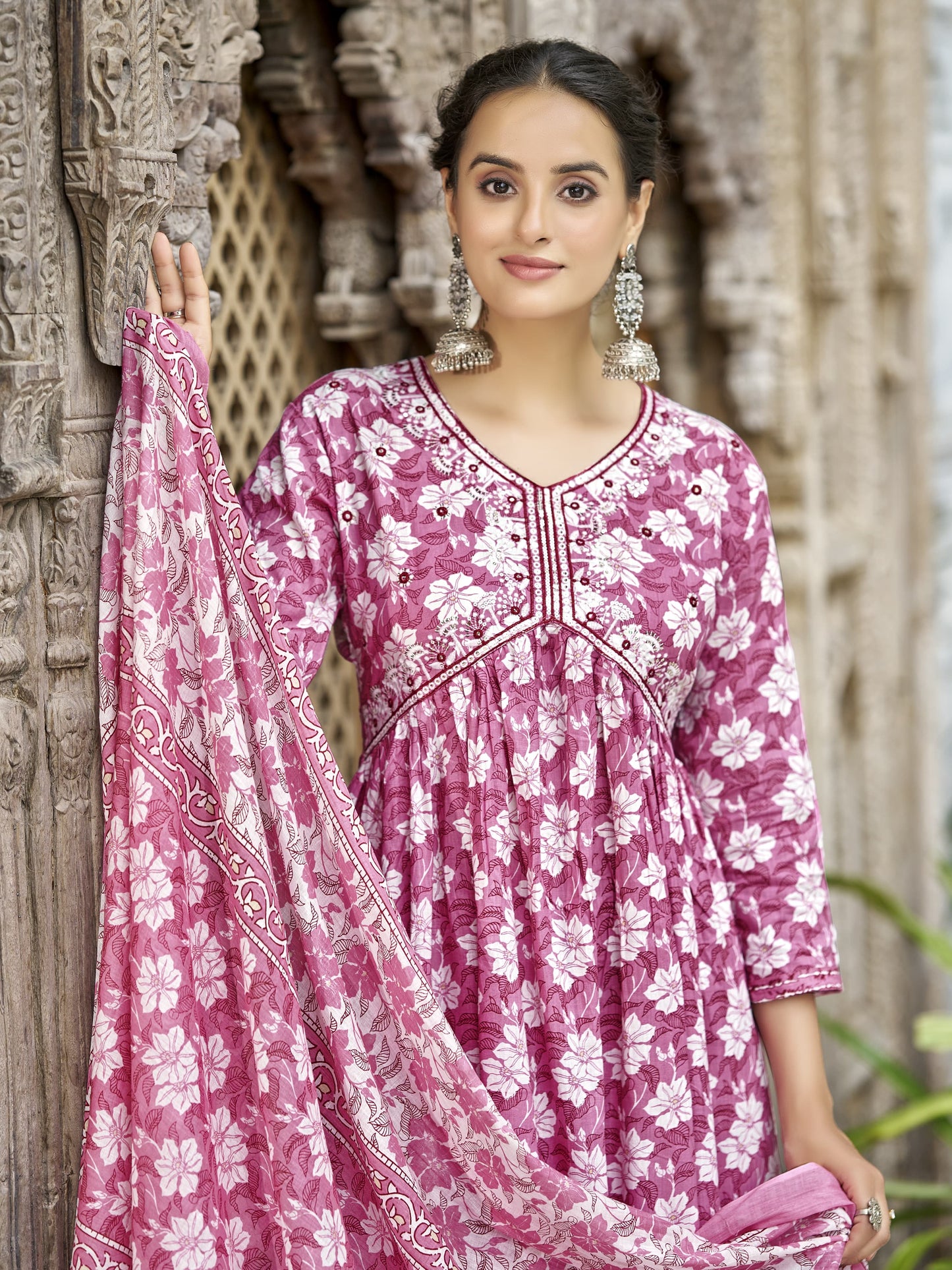 Baraka Designer 100% Pure Cotton Kurta Set - Pure Cotton Kurta Set - Falak Trendy Kurta Set