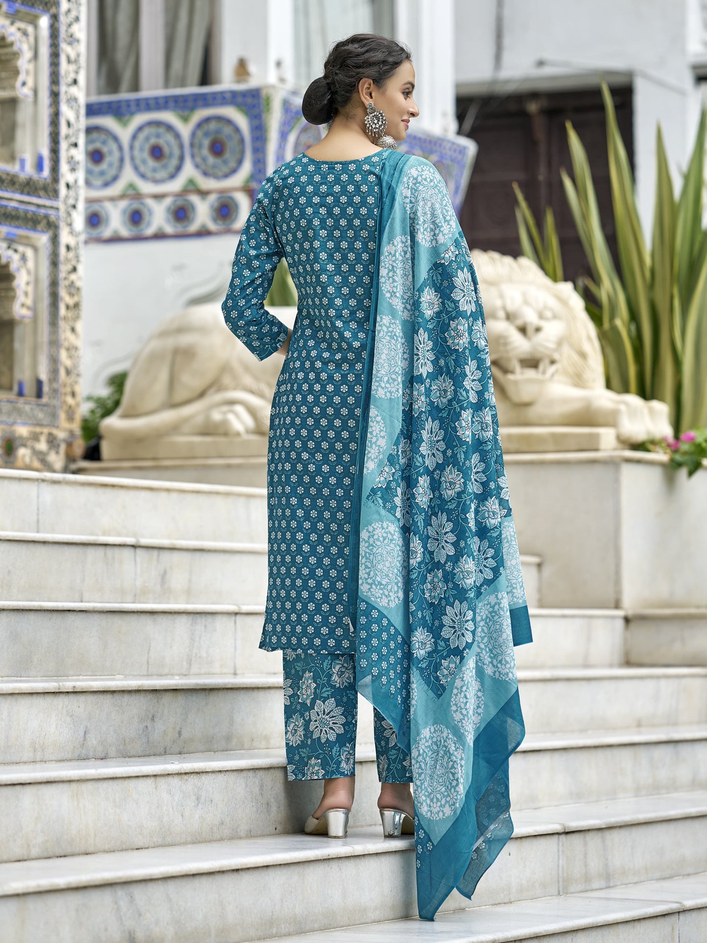 Baraka Designer 100% Pure Cotton Kurta Set - Pure Cotton Kurta Set - Firdous Trendy Kurta Set