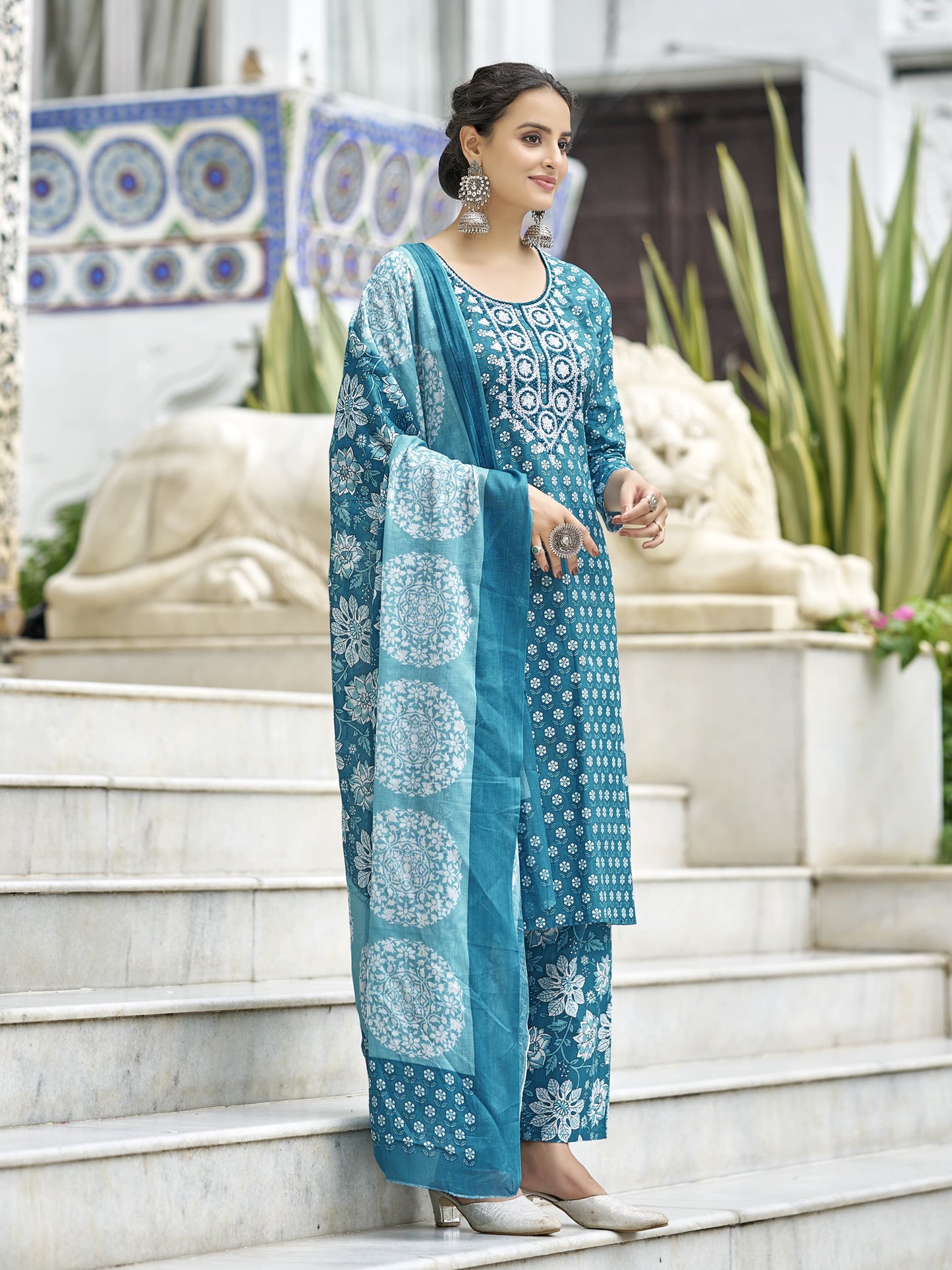 Baraka Designer 100% Pure Cotton Kurta Set - Pure Cotton Kurta Set - Firdous Trendy Kurta Set