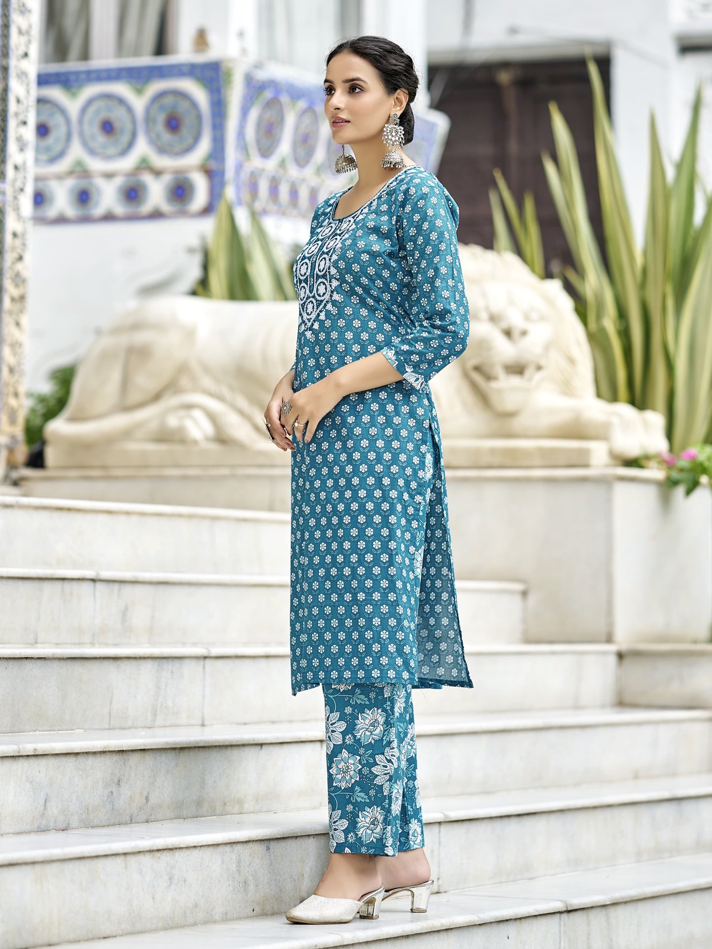 Baraka Designer 100% Pure Cotton Kurta Set - Pure Cotton Kurta Set - Firdous Trendy Kurta Set