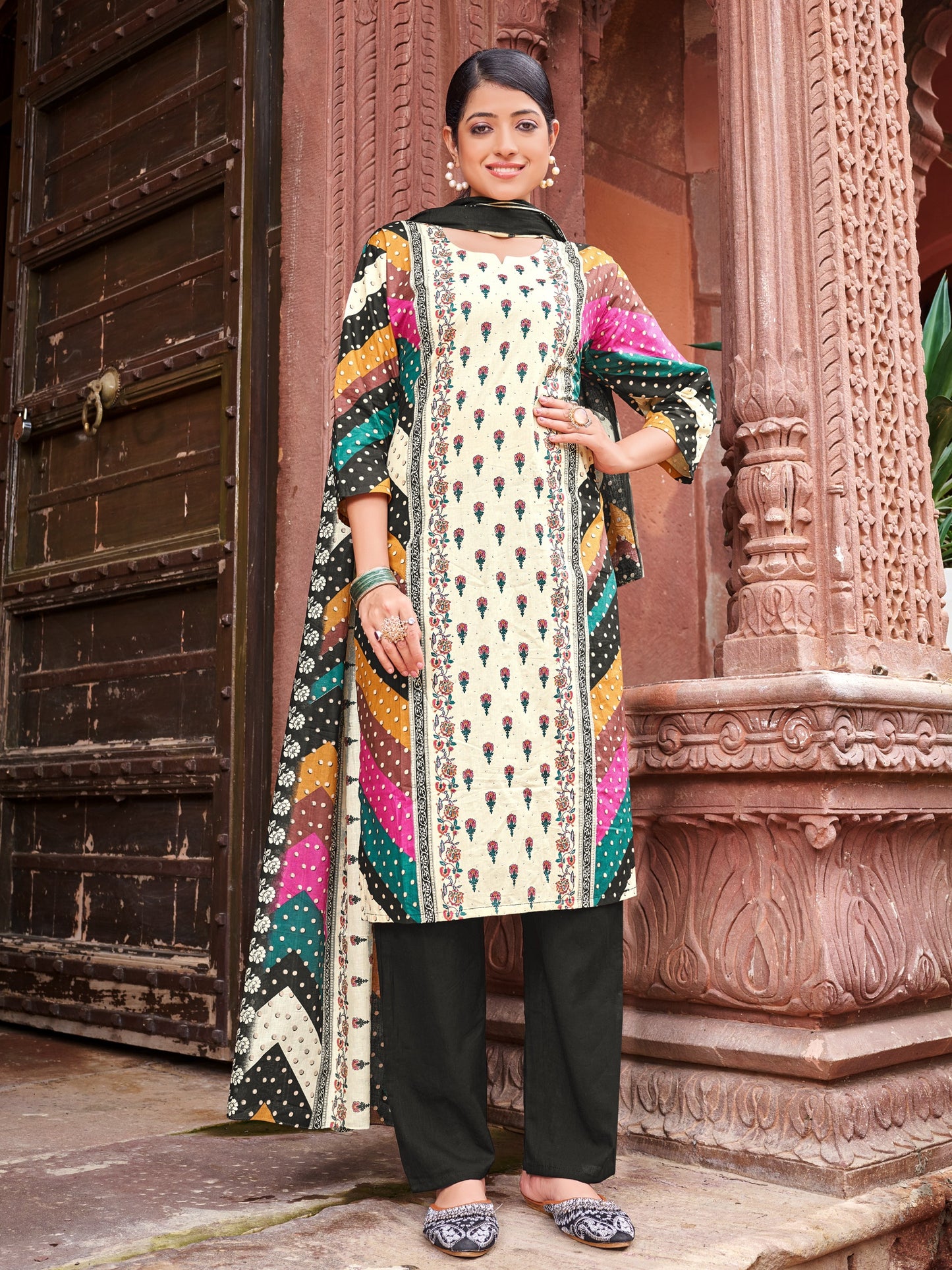 Baraka Designer 100% Pure Cotton Kurta Set for Women – Soft, Breathable & Stylish Ethnic Wear - Zeenat Cotton Kurta Set