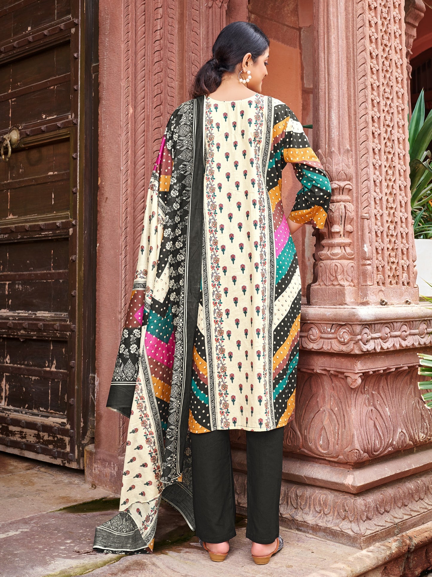 Baraka Designer 100% Pure Cotton Kurta Set for Women – Soft, Breathable & Stylish Ethnic Wear - Zeenat Cotton Kurta Set