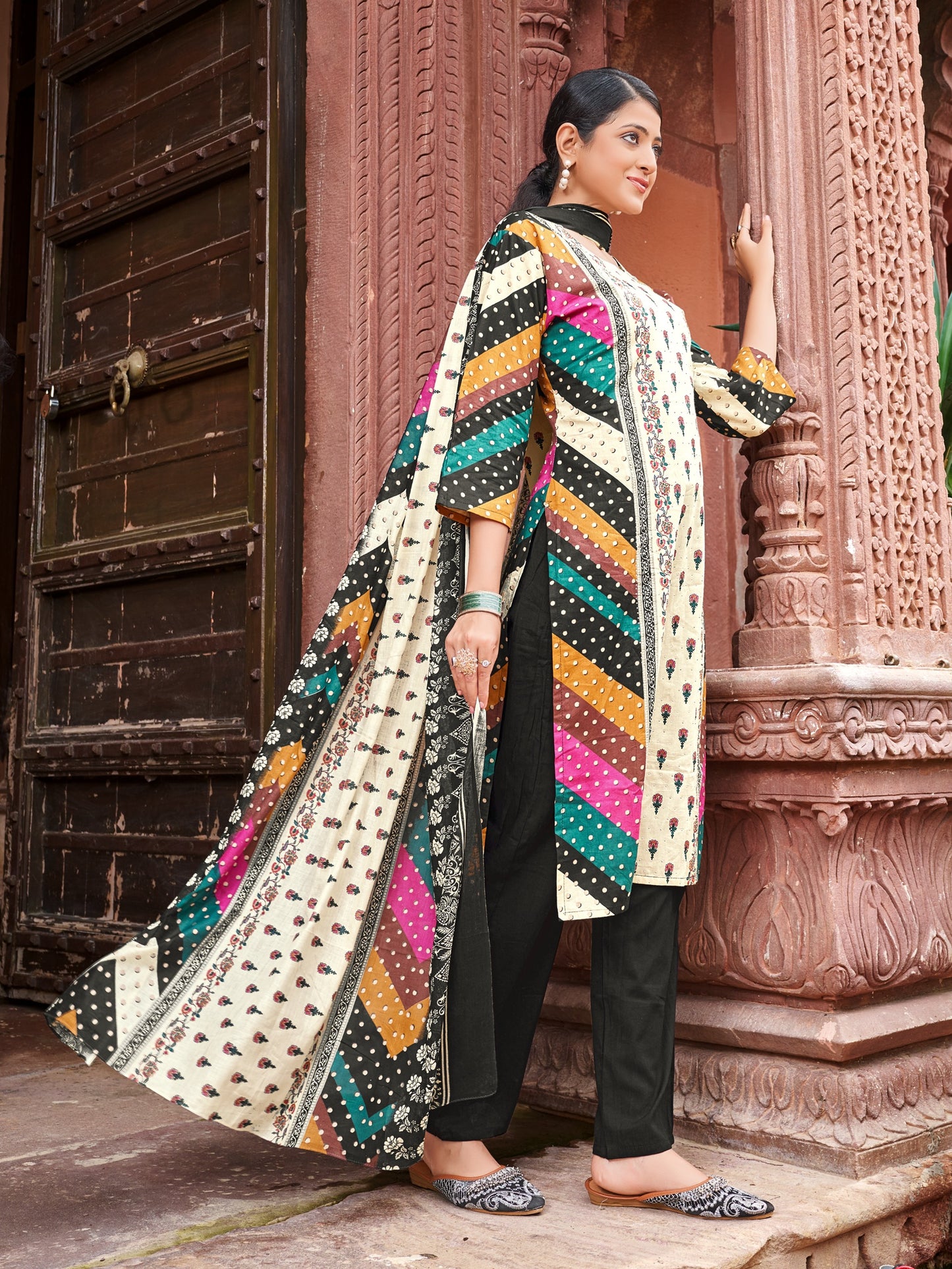 Baraka Designer 100% Pure Cotton Kurta Set for Women – Soft, Breathable & Stylish Ethnic Wear - Zeenat Cotton Kurta Set