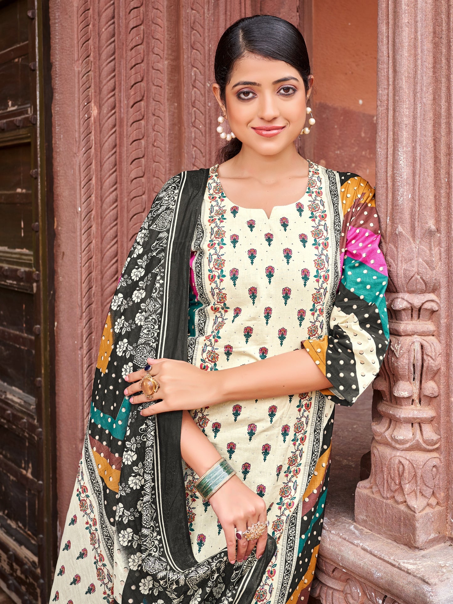 Baraka Designer 100% Pure Cotton Kurta Set for Women – Soft, Breathable & Stylish Ethnic Wear - Zeenat Cotton Kurta Set