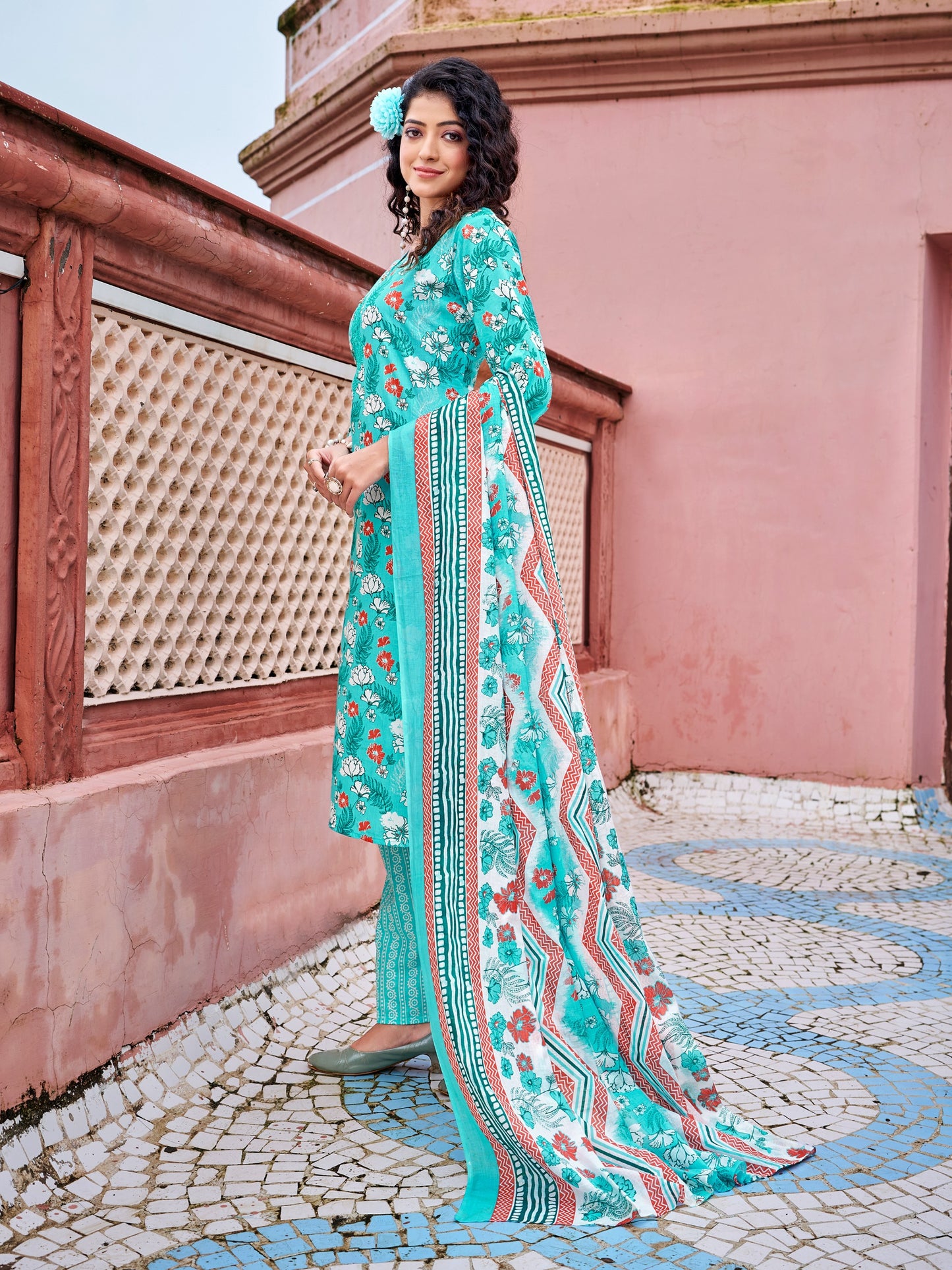 Latest Ethnic Wear Kurti Set – 100% Cotton Comfort for All-Day Wear - Urwa Cotton Kurta Set