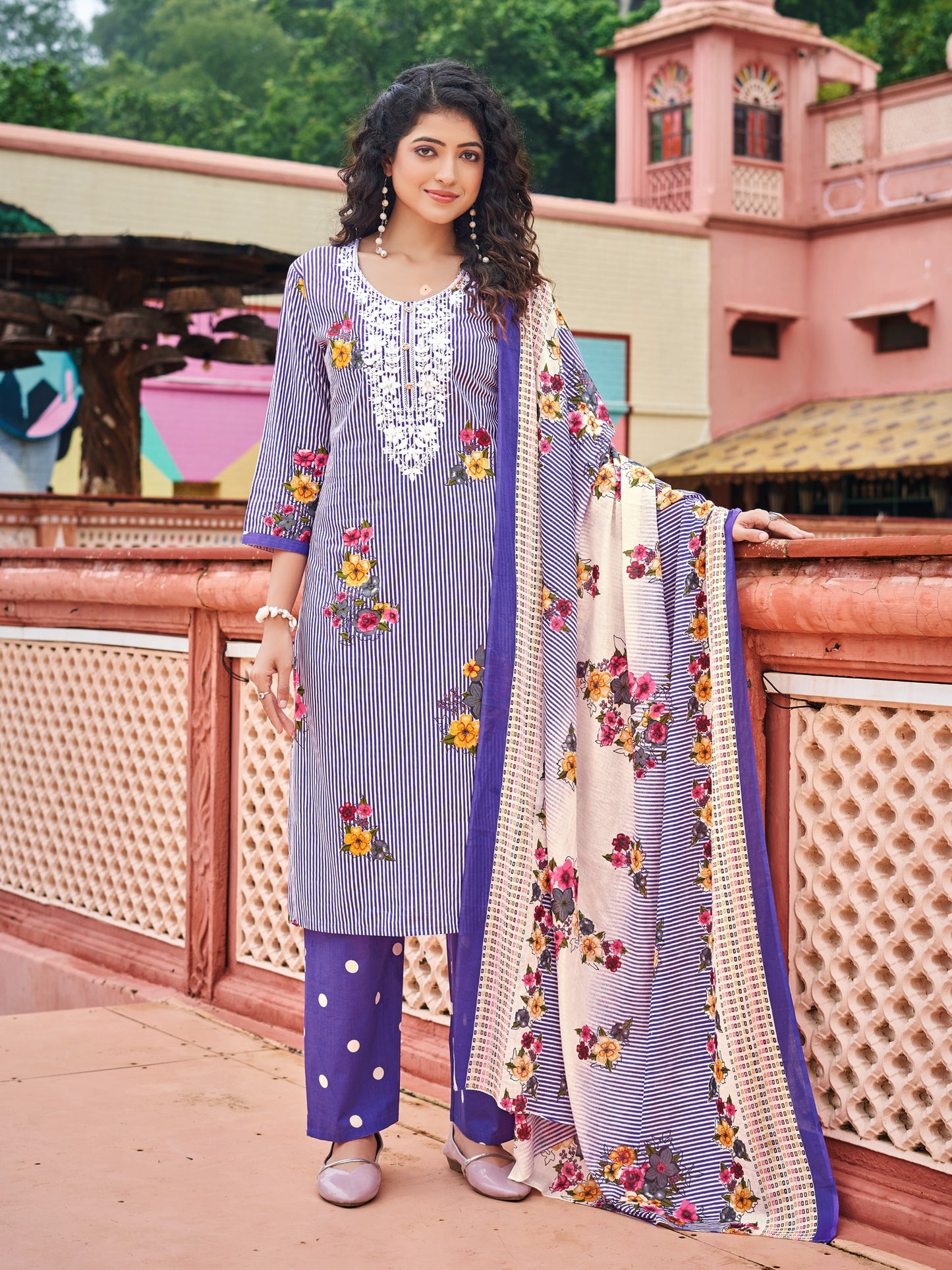 Pure Cotton Latest Kurti Design Kurta Set – Elegant Ethnic Wear for Women - Ulfat Cotton Kurta Set